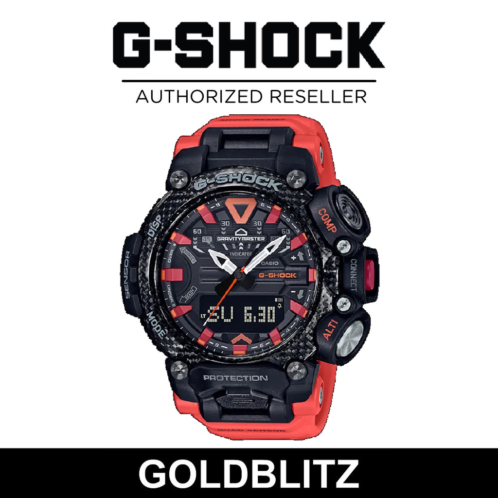 Montre CASIO G-SHOCK GR-B200-1A Gravity Master 2020 - Boîtier Fibre De Carbone - Neuf Avec Boîte