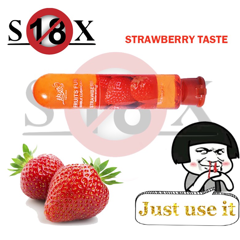 Ready Stock 80ml Fruit Water Souble Adult Sexual Body Smooth Fruity Lubricant Gel Edible Flavor