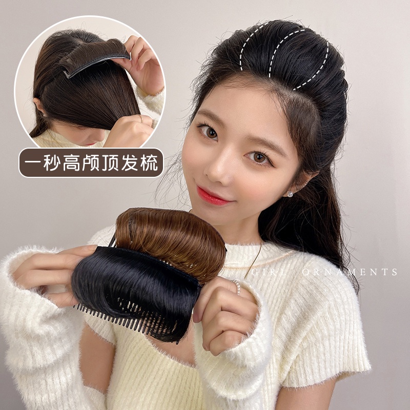 Invisible Forehead Wig Fluffy Hair Root Wig Piece Simulation High ...