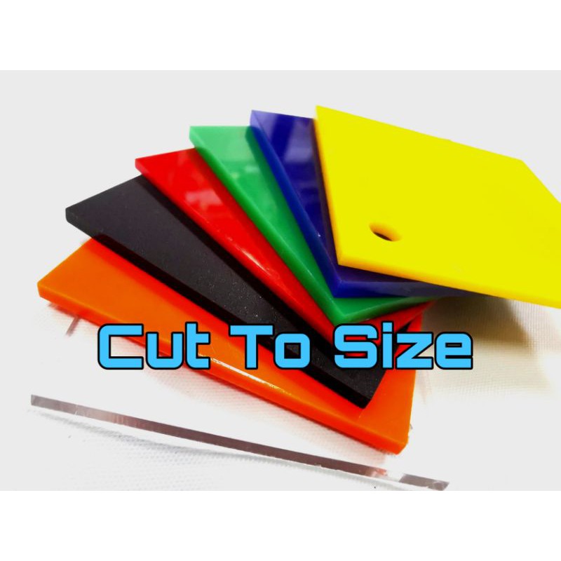 Custom Cut To Size Acrylic Sheet Colour Shopee Malaysia