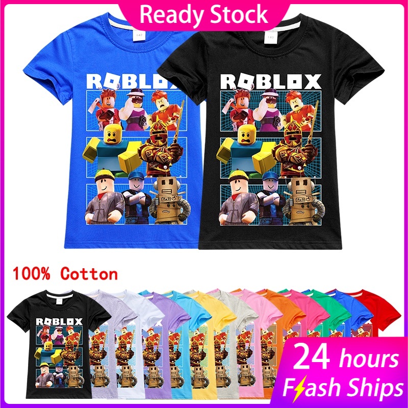 Toddler Summer Boys Cartoon Cosplay Roblox T-shirt 3d Printed Girls  Streetwear Children Kids Clothes Baby Funny O-neck Tshirt1