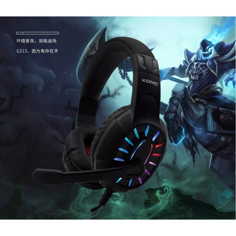 KOMC Gaming Headset G313 Shopee Malaysia