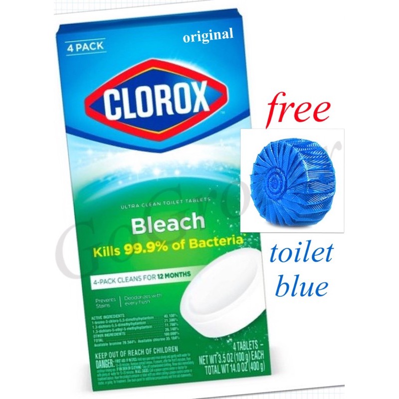 Toilet Bleach Tablet Clorox Kills 99 Of Germs Shopee Malaysia