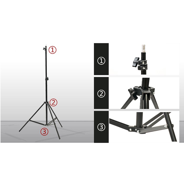 Tripod Light Stand 2.1m Photo Video Studio Lighting Stand for Photo