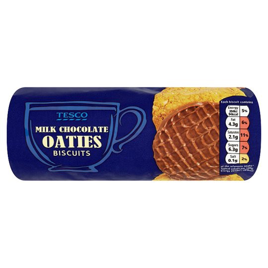 Tesco Milk Chocolate Oaties Biscuits 300g Shopee Malaysia