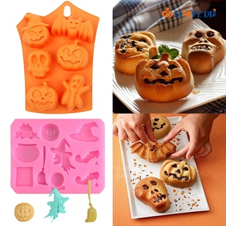 3D Candy Chocolate Mould Halloween Theme Resin Molds Baking Decor Silicone  Mold