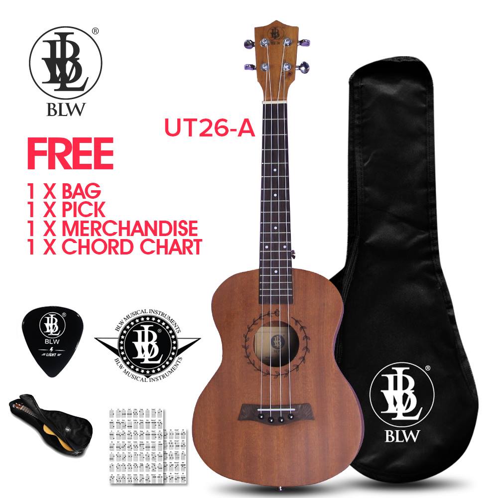 Ukulele BLW 21 Inch Soprano Ukulele Hawaii guitar Wood / Sapele package