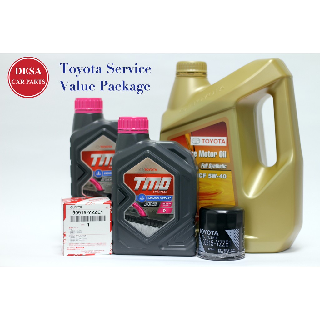 Toyota Service Value Package With Genuine Toyota Full Synthetic Engine ...