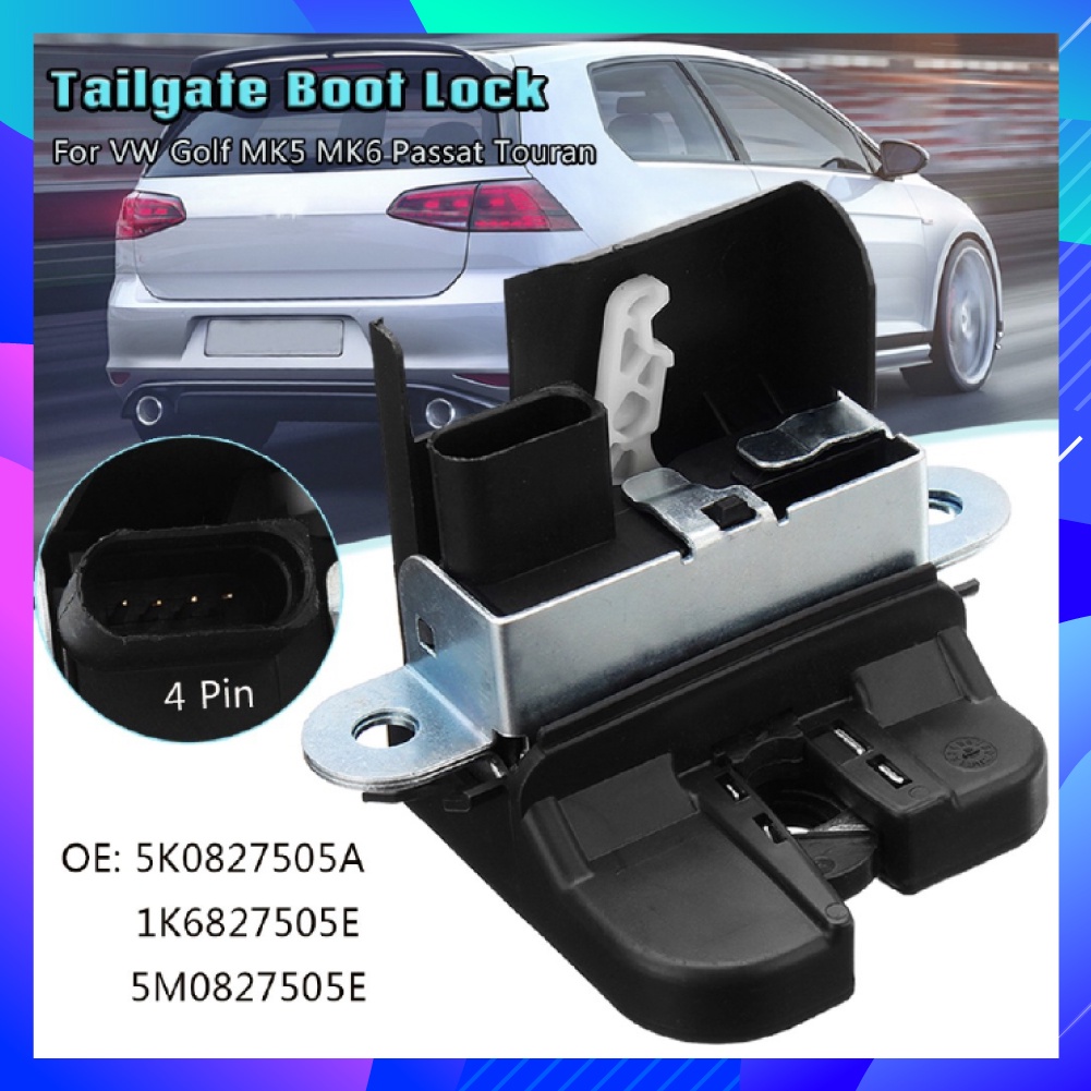 Tailgate Rear Trunk Boot Lock Latch Lid Actuator For VW Golf MK5 MK6