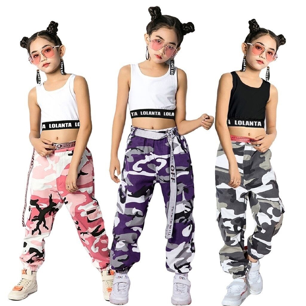 Ready Stock Kids Fashion Girls Hip Hop Street Dance Clothes Korean