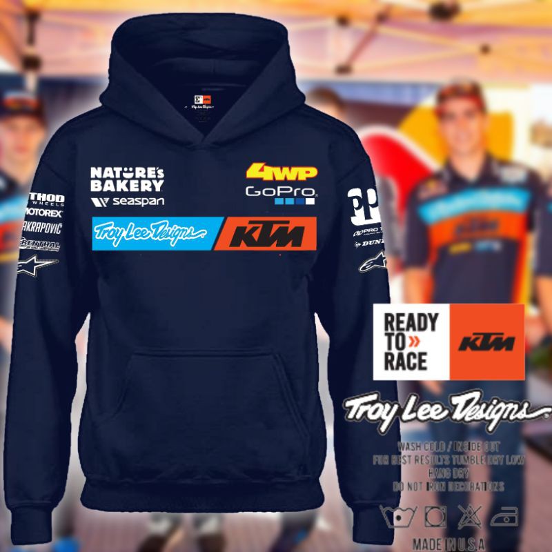 2020 Troy Lee Designs x KTM Factory Racing Team Logo Mens Casual Trending Long Sleeve Jacket Hoodie Sweatshirt Shopee Malaysia