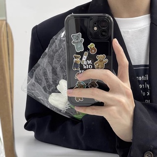 Transparent Phone Case for iPhone 13 12 PRO Max 11 6 7 8 Plus Mini Xr X Xs  Korea Popular Epoxy Silicone Cover - China Phone Case and Silicone Liquid Phone  Case