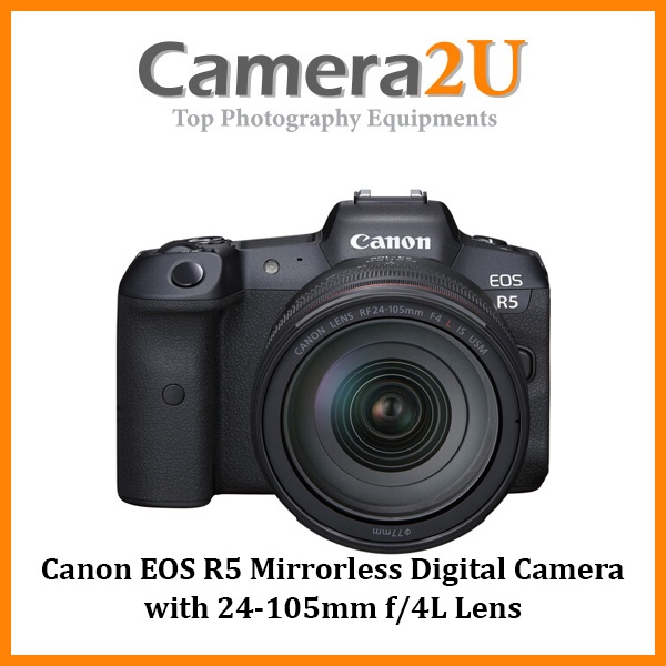 Canon EOS R5 Mirrorless Digital Camera With 24-105mm F/4L Lens +64GB ...