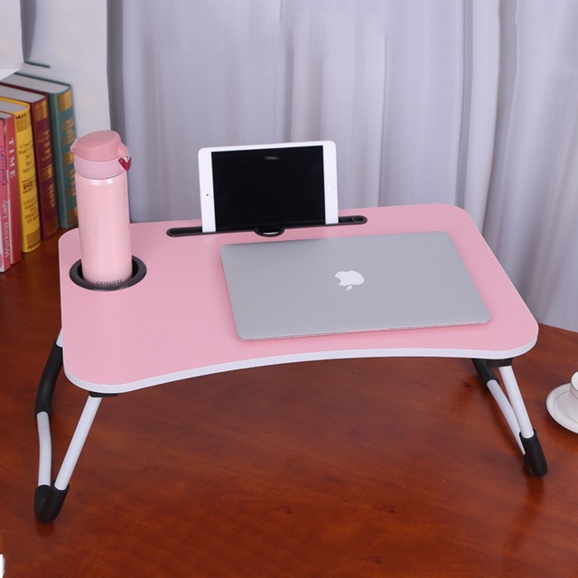 Meja Belajar Boleh Lipat Meja Komputer / Foldable Table Anti-slip Bed ...