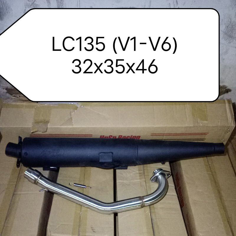 HPSP racing exhaust pipe Y15ZR / LC135 4s/ Y16ZR/ (RS150/RSX150