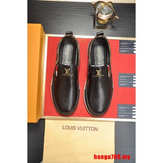 Louis Vuitton Lelaki Low Far Wing Tip Perniagaan Kasut Kulit Kulit Lelaki  Kulit