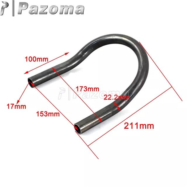 Steel Motorcycle 7/8" 22mm Tube Upswept Rear Seat Frame Hoop Brat Style ...