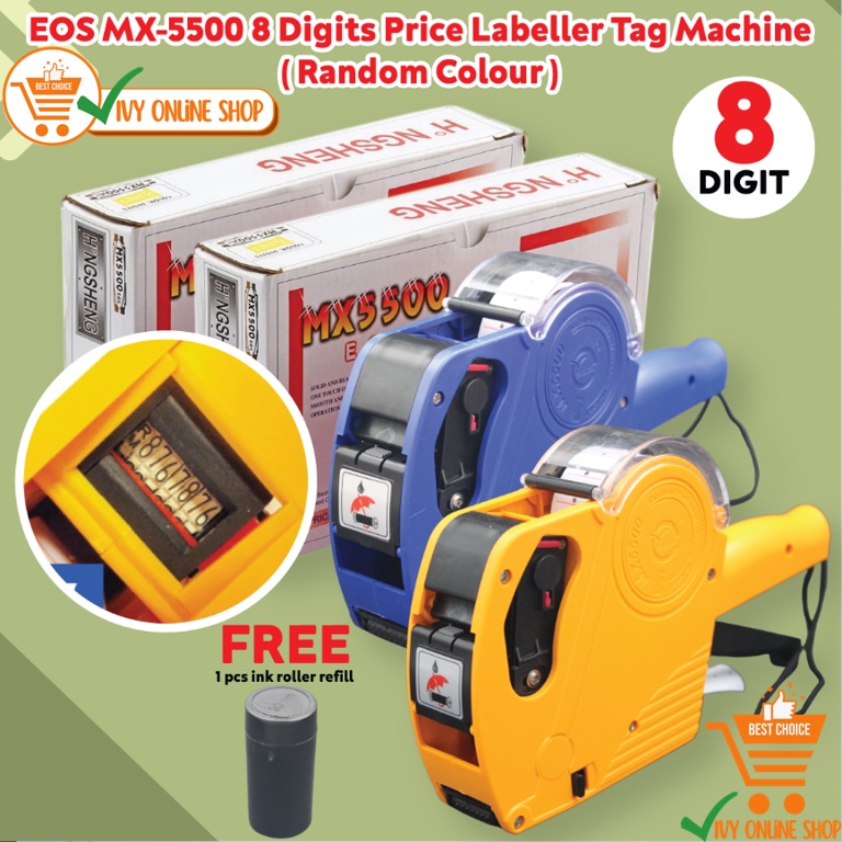 Ready stock Price Labeller Machine MX 5500/Mesin Harga MX5500*HIGH ...