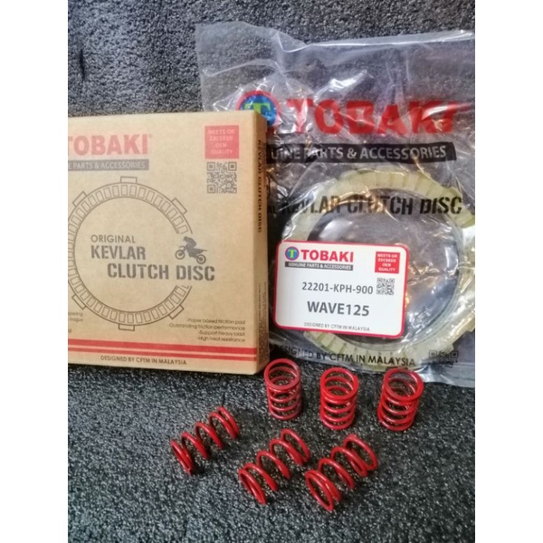 HONDA W125/W125S/W125X/FUTURE TOBAKI KEVLAR CLUTCH PLATE+RACING CLUTCH ...
