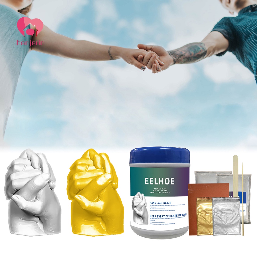 {Jayapufh} 1 Set Mold Powder Healthy Safe DIY 3D Hand Foot Statue