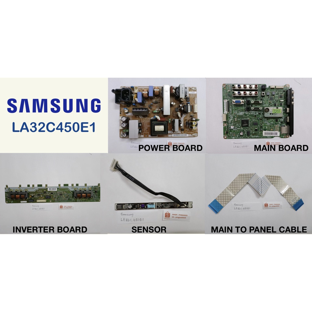 SAMSUNG LCD TV LA32C450E1 LA32C450 Power Board PSLF121401A Main BN41