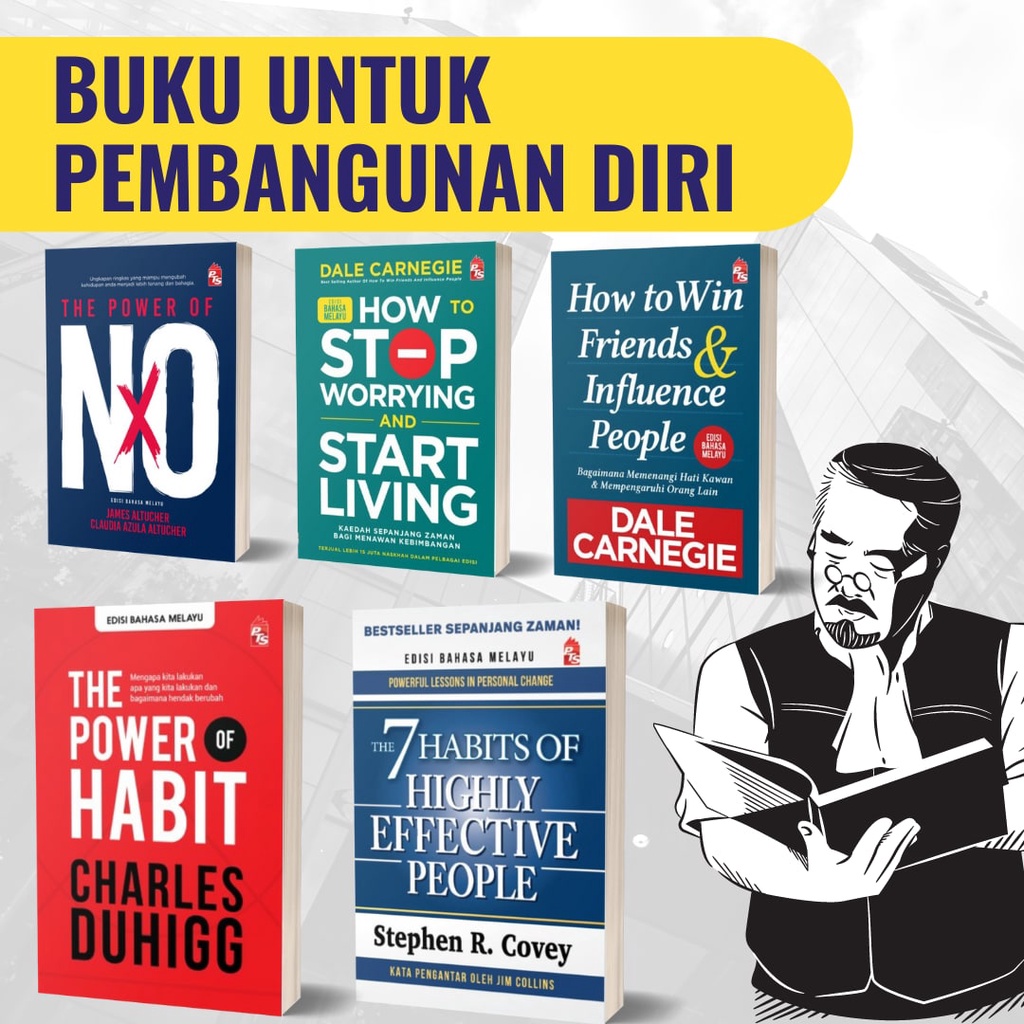 Buku Motivasi @ pembangunan Diri dari penulis Best Seller Antarabangsa