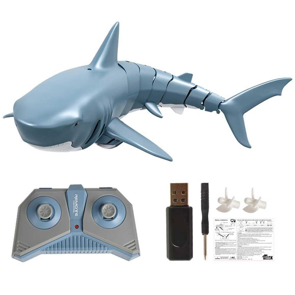 Mini RC Shark Remote Control Toy Swim Toy Underwater RC Boat Electric ...