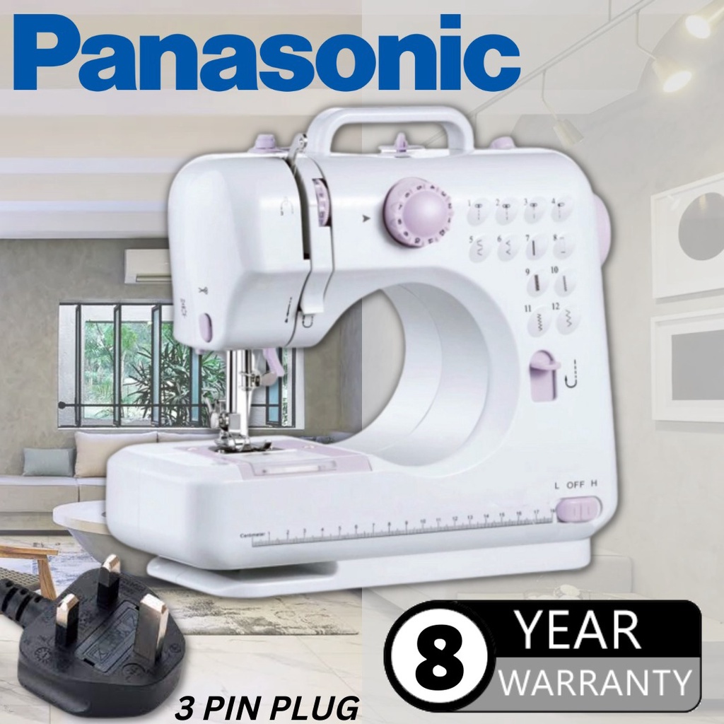 READY STOCK PANASONIC sewing machine FHSM 505A pro upgraded 12 sewing