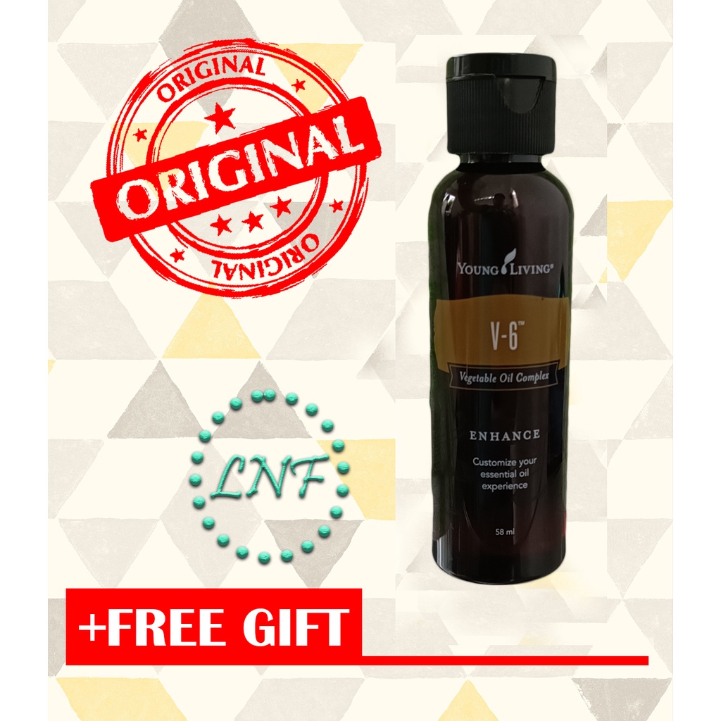 YL Young Living V6 Vegetable Oil Complex (58ml) + Free Funnel Shopee