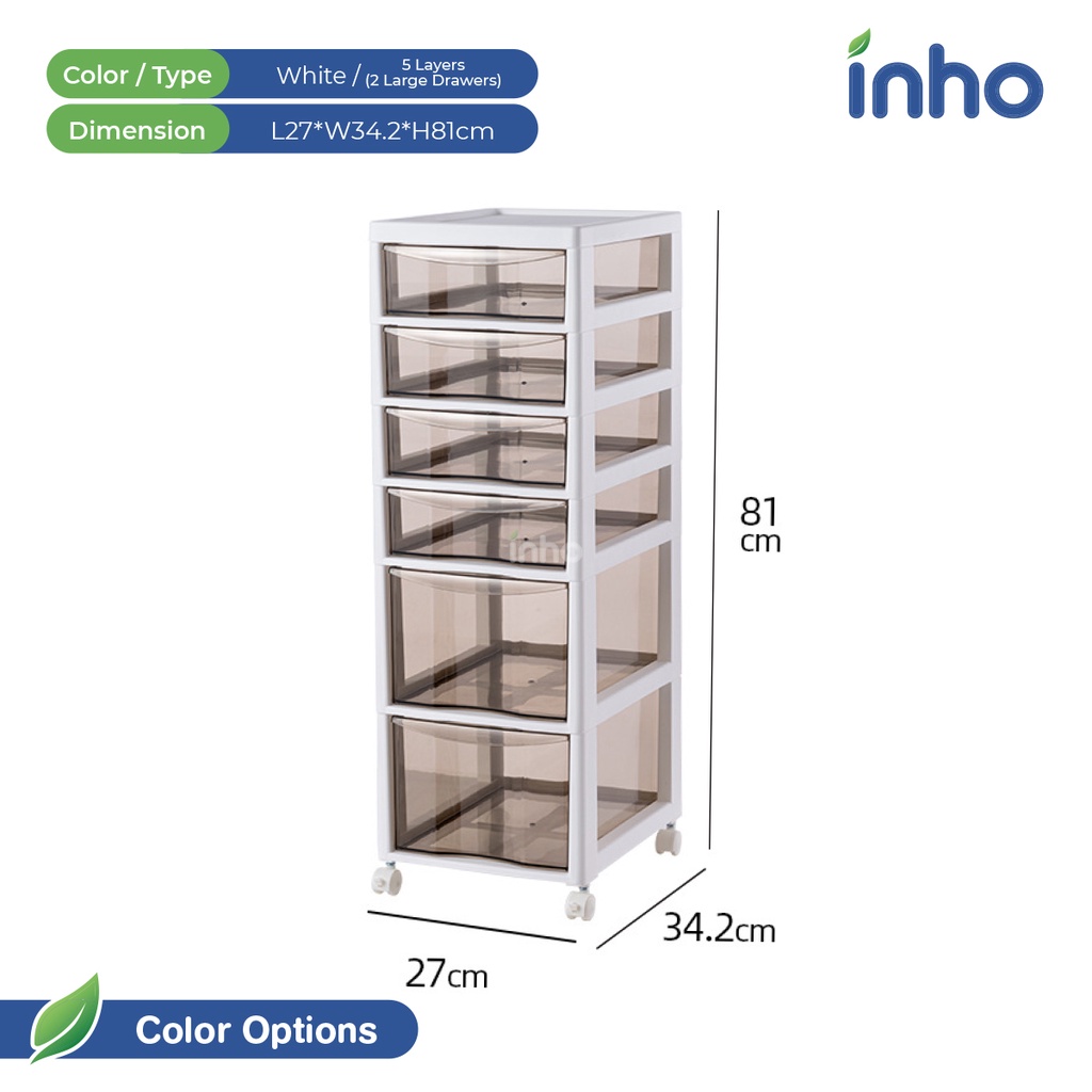 Inho 3 4 5 6 Layers Multipurpose Storage Trolley Moveable Storage 