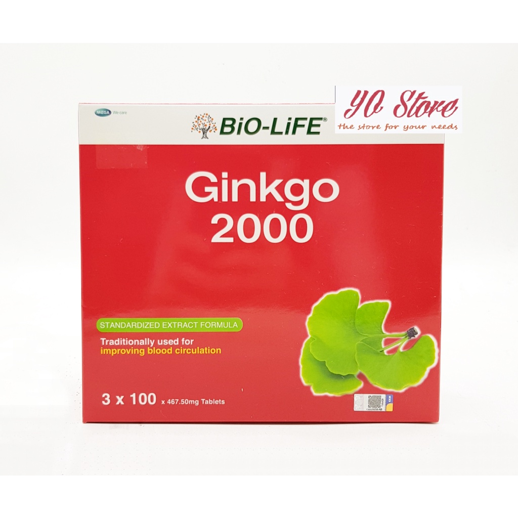 Biolife Ginkgo 2000 3x100's | Shopee Malaysia