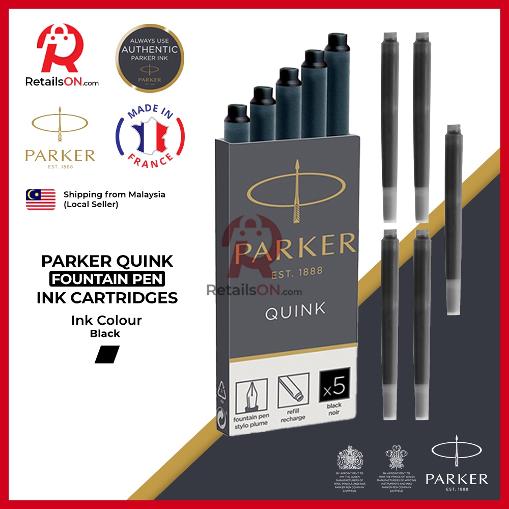 Parker Quink Fountain Pen Ink Cartridges Black / Fountain Pen Ink