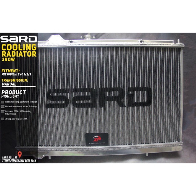 RADIATOR SPORT SARD PROTON MITSUBISHI LANCER EVO 123 WIRA SATRIA PUTRA ...