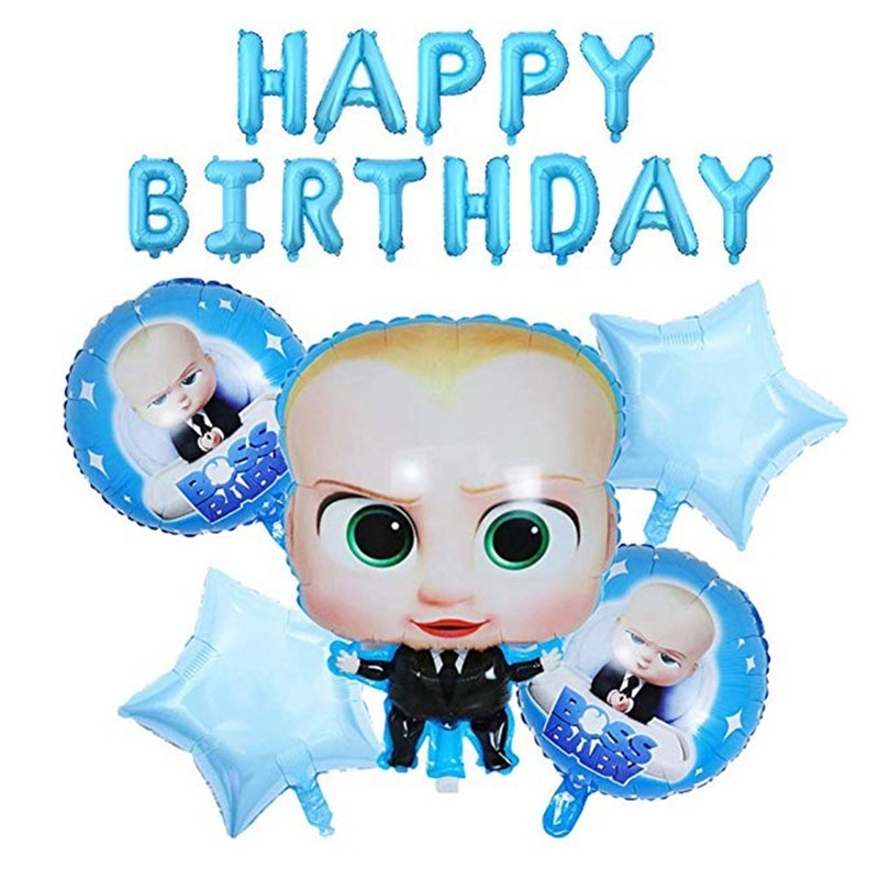 Party Decorations 1 Piece Boss Baby Foil Balloons Birthday Birthday ...