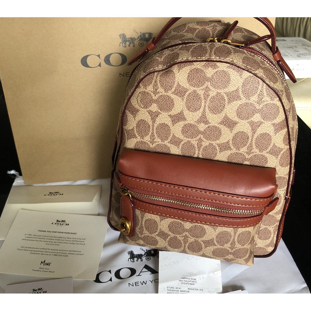 COACH 100 Original CLASSIC 32715 Easymatching leather women's backpack