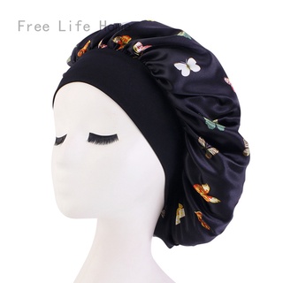  Silk Satin Lined Halo Turban Head Wrap Pre-Tied Skull Cap for  Men and Women Sleeping Bonnet Hair Cover Chemo Hair Loss Hat Black : Beauty  & Personal Care