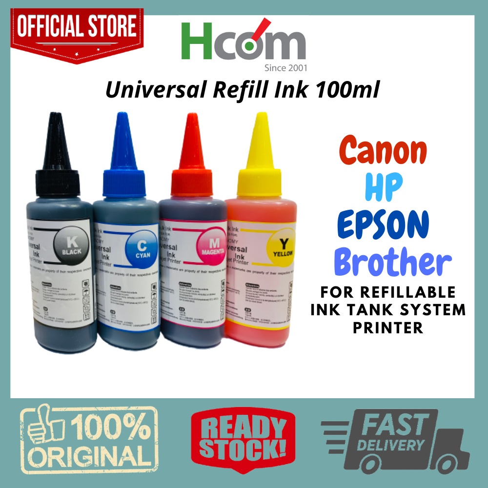 SaintInk Universal Refill Ink 100ml for Canon Hp Epson Brother Original ...
