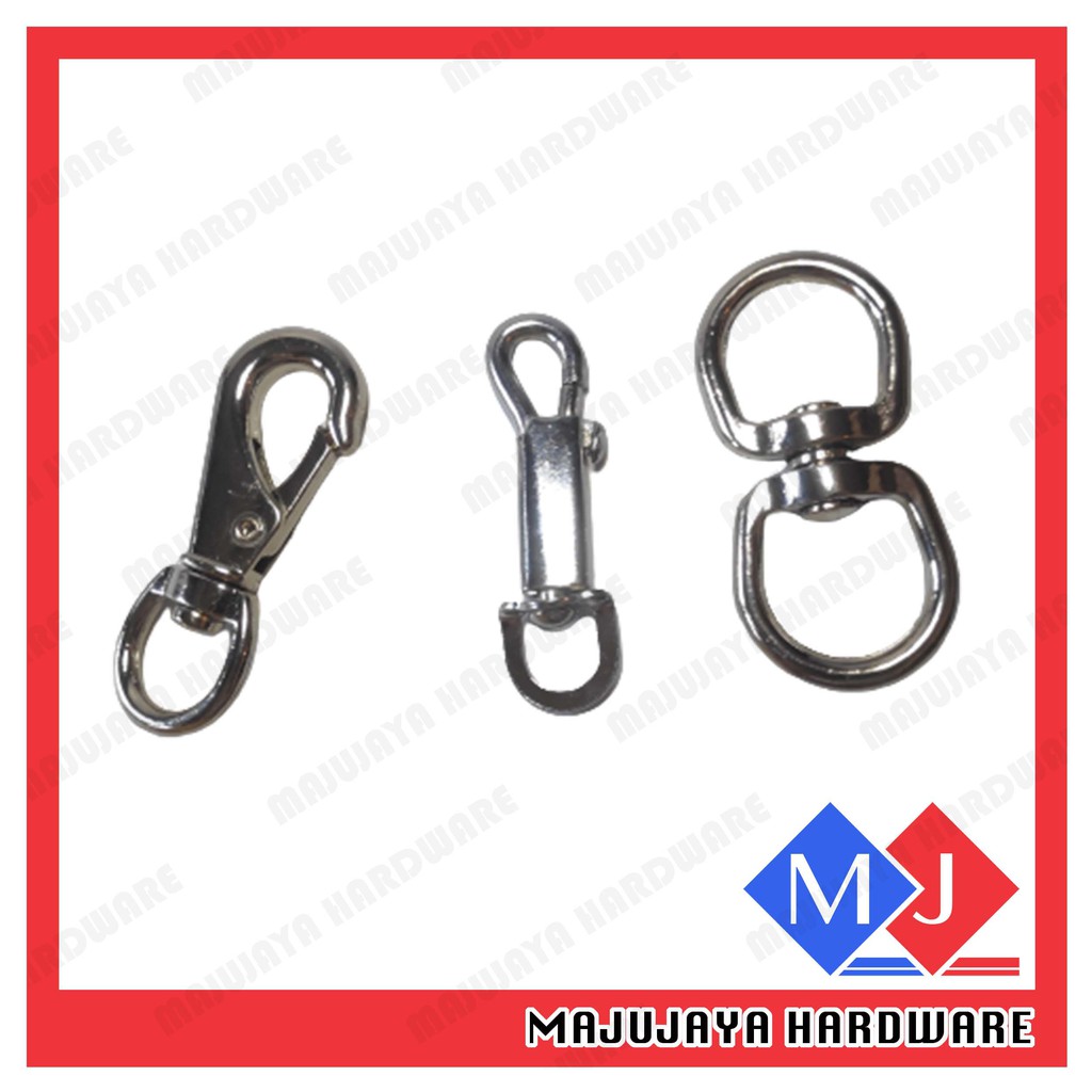 Snap Hook Stainless Steel Double Eye Swivel Rings For Dog Leads, Boat Ropes, Anti-Tangle Hooks Stainless Steel Swivel Rings - Foto 3