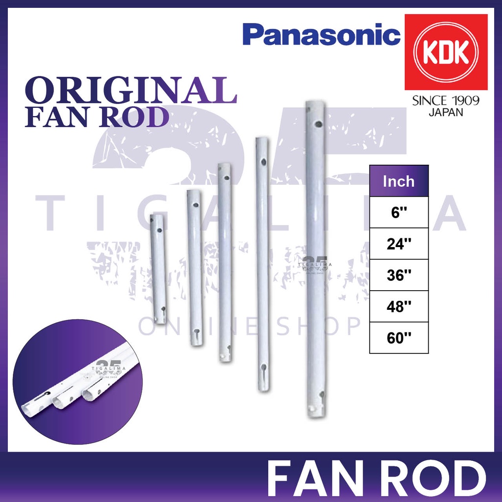 Kdk Panasonic Fan Rod 6inch 24inch 36inch 48inch 60inch Panasonic Kdk Original Fan Rod Ceiling