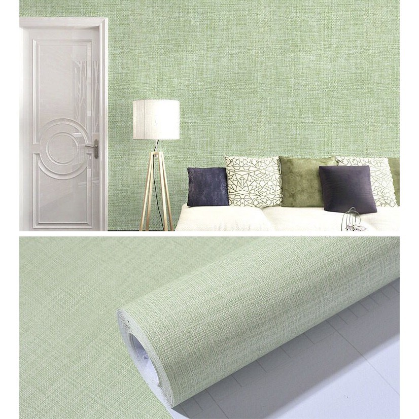 10M Pvc Self Adhesive Wallpaper Linen Pattern for Home for Bedroom ...