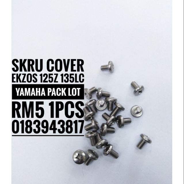 Skru cover ekzos 125zr 135lc catalyzer lagenda 100% original yamaha ...