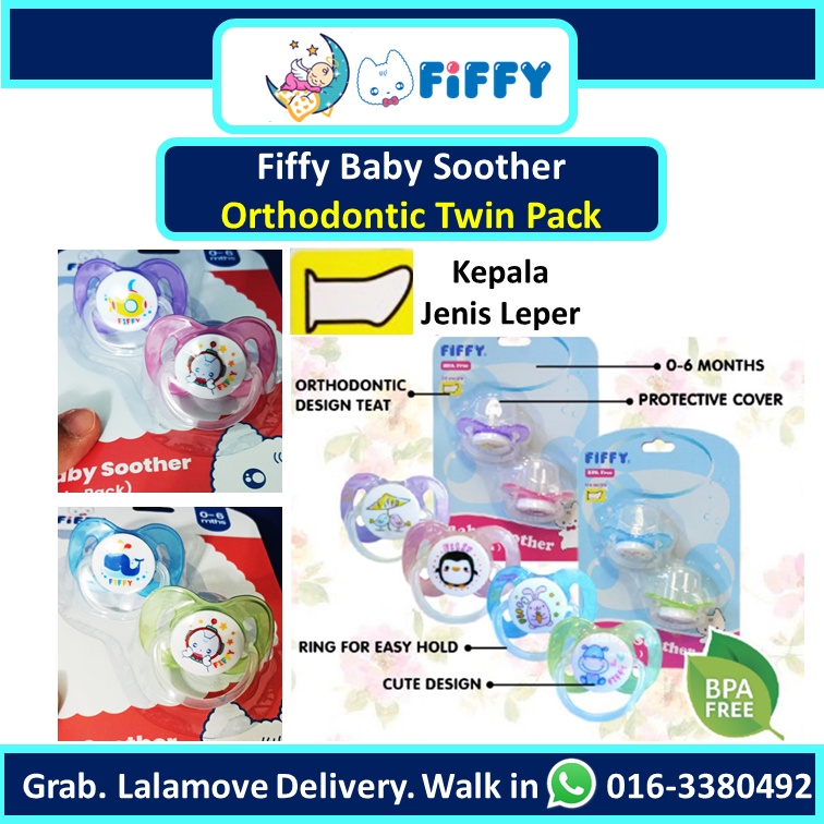 [OrthodonticKepala Leper] Fiffy Baby Soother Orthodontic 06 Months