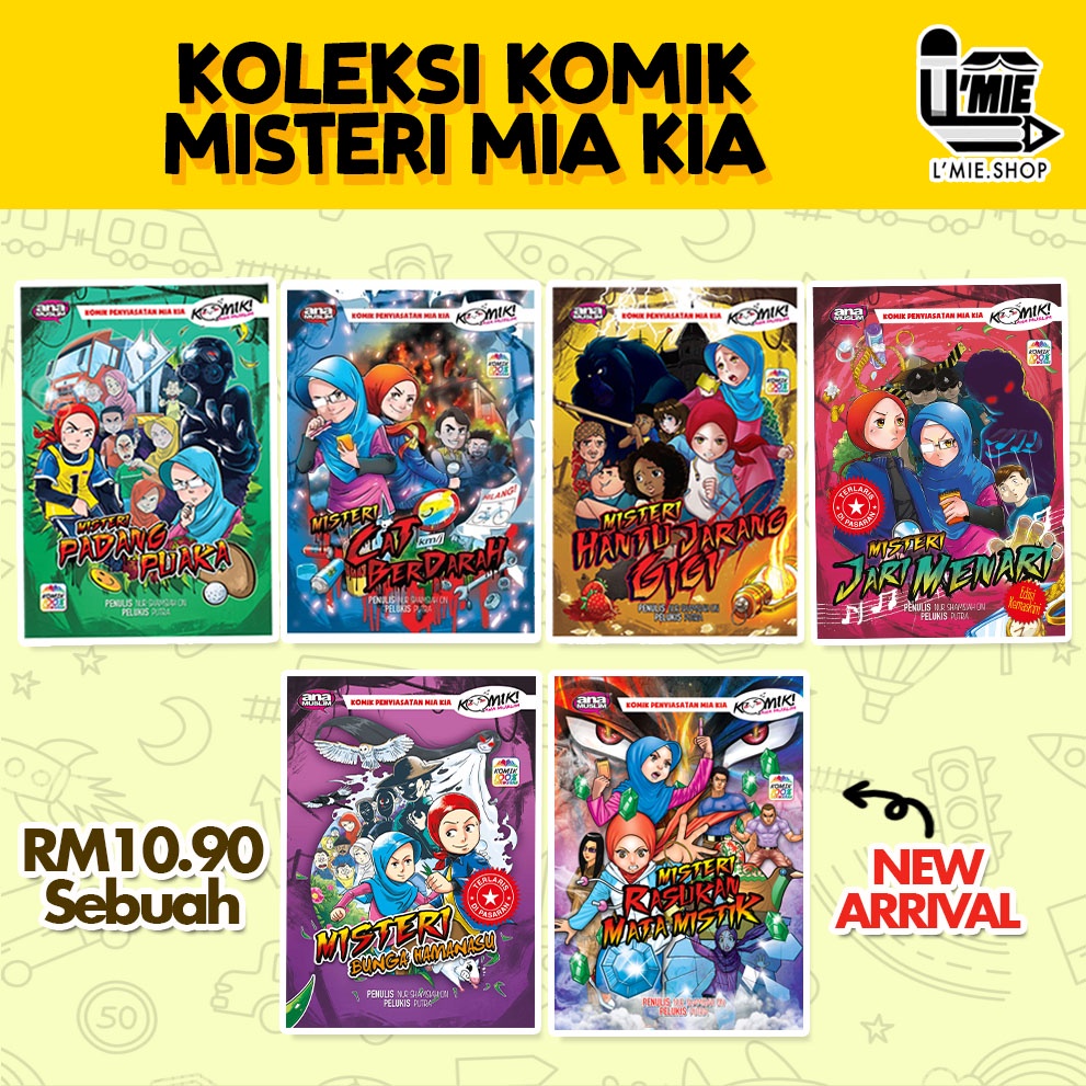 Komik Misteri Mia Kia - Buku Komik Bacaan Misteri kanak-kanak Lelaki ...