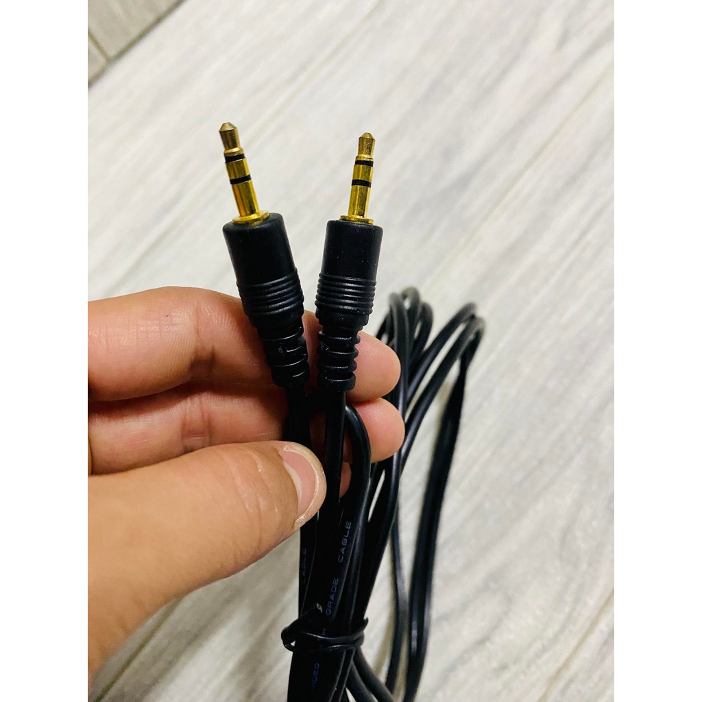 3 METER 1 TO 1 SPEAKER CABLE 3.5MM AUDIO INPUT TO AUDIO OUT LUBANG ...