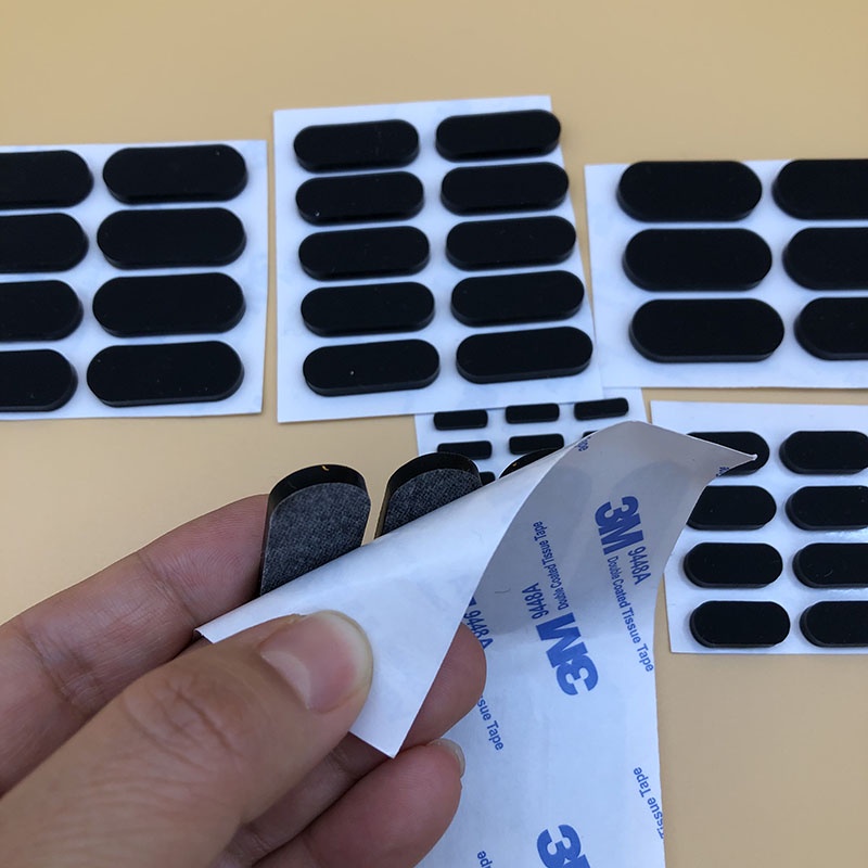 10PCS/LOT Silicone Rubber Feet Pad 3M Self Sticky Rubber Sheet Anti