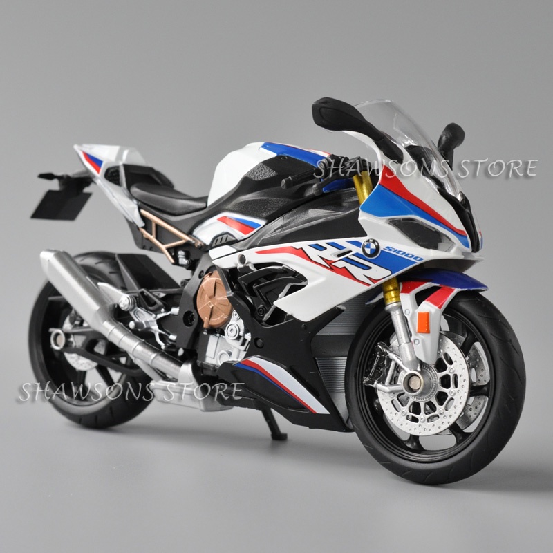 1:12 Scale Diecast Motorcycle Model Toys BMW S1000RR Sport Bike ...