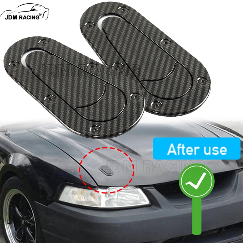 D1 Design Universal Front Lock Sticker Car Hood Pin Engine