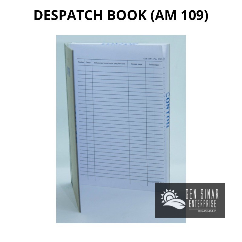 BUKU DESPATCH AM 109 | Shopee Malaysia