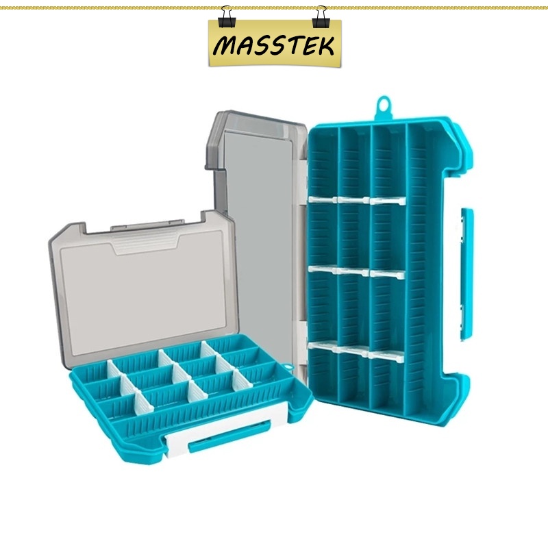 MASSTEK Johor Fishing Tackle Box Removable Dividers Fishing Bait Lure Hooks Accessories Storage