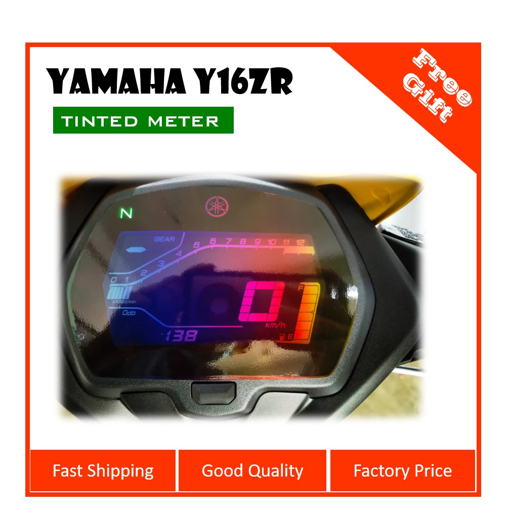 YAMAHA LC135 FI(V8)&YAMAHA Y16ZR Tinted Meter - Titanium/ Karat/ Black ...